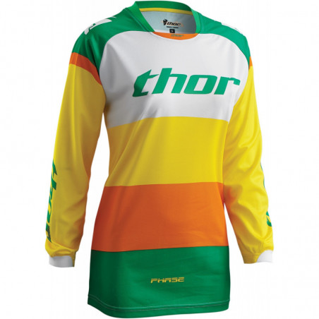 Bluza Thor S16W Phase bonnie green/yellow  women
