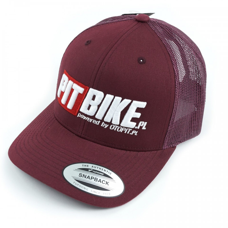Czapka Trucker Pit Bike 3D Maroon