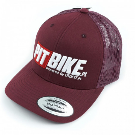 Czapka Trucker Pit Bike 3D Maroon