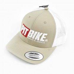 Czapka Trucker Pit Bike 3D Khaki & White