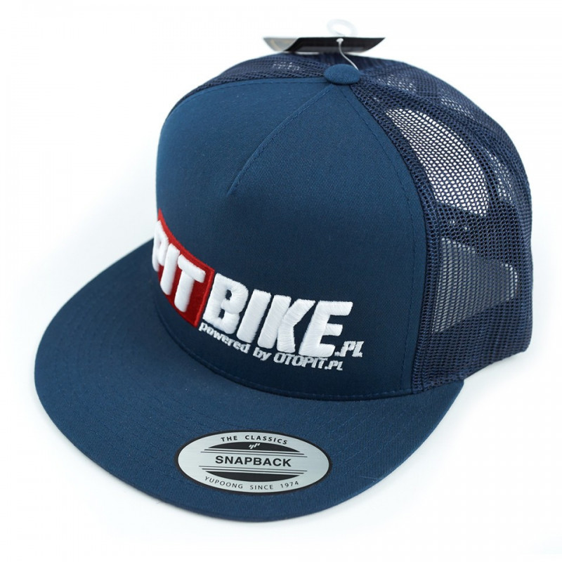 Czapka Snapback Trucker Pit Bike 3D Navy