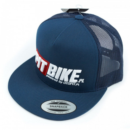 Czapka Snapback Trucker Pit Bike 3D Navy