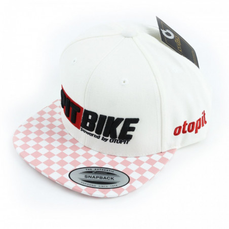 Czapka Snapback Pit Bike 3D Light Rose & White