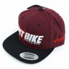 Czapka Snapback Pit Bike 3D Maroon & Black