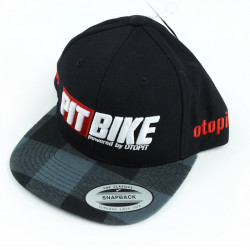 Czapka Snapback Pit Bike 3D Black & Charcoal