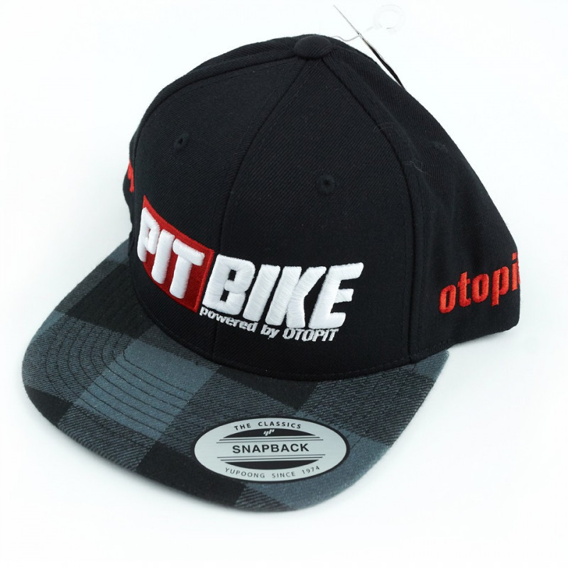 Czapka Snapback Pit Bike 3D Black & Charcoal