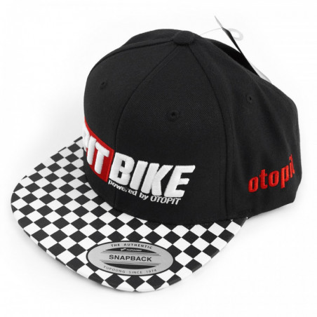 Czapka Snapback Pit Bike 3D Black & White