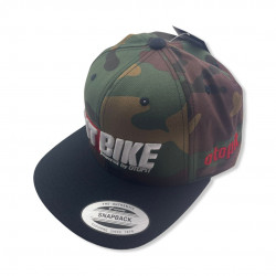 Czapka Snapback Pit Bike 3D Green Camouflage & Black