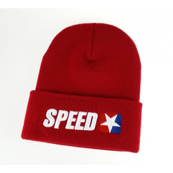 Czapka Beanie Speed 3D red...