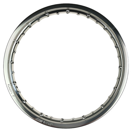 Obręcz felgi przedniej 1.4x14 aluminiowa srebrna YCF