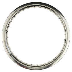 Obręcz felgi przedniej 1.4x14 aluminiowa srebrna YCF