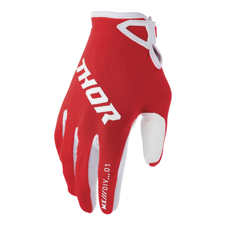 Rękawice Thor Ridemode Static red junior