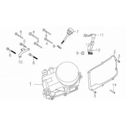 Śruba prawej pokrywy silnika (mod2) 140 MRF