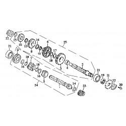 Śruba zębatki zdawczej 120 MRF