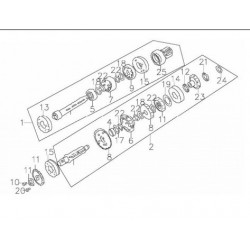 Zabezpieczenie zębatki zdawczej 140 MRF