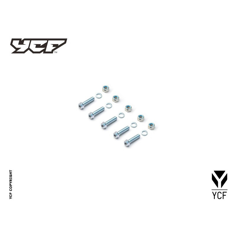 Śruby do montażu zębatki z nakrętkami (5 szt.) YCF