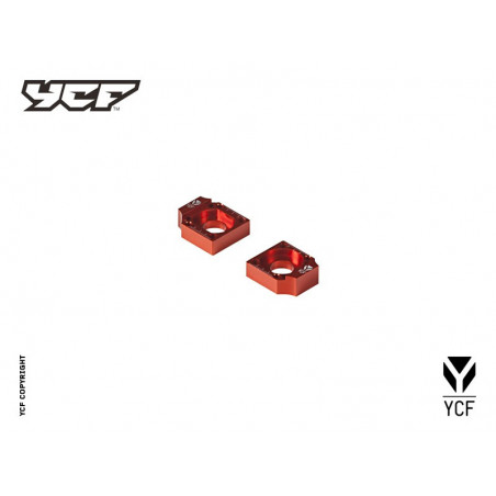 Bloczki napinacza łańcucha na wahacz alu YCF