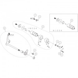 Śruba wałka krzywkowego M6 Daytona YCF