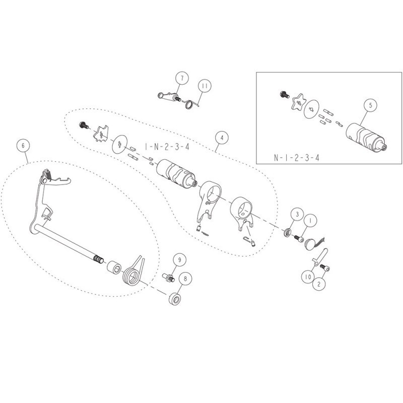 Śruba wałka krzywkowego M6 Daytona YCF